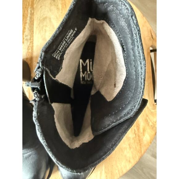 Miz Mooz Leather Heeled Boots Jordy Black, Women’s size 38 Combat 7.5 - Picture 12 of 12